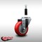 Service Caster 3.5'' SS Red Poly Wheel Swivel 7/8'' Expanding Stem Caster SCC-SSEX20S3514-PPUB-RED-78 - alternate 2